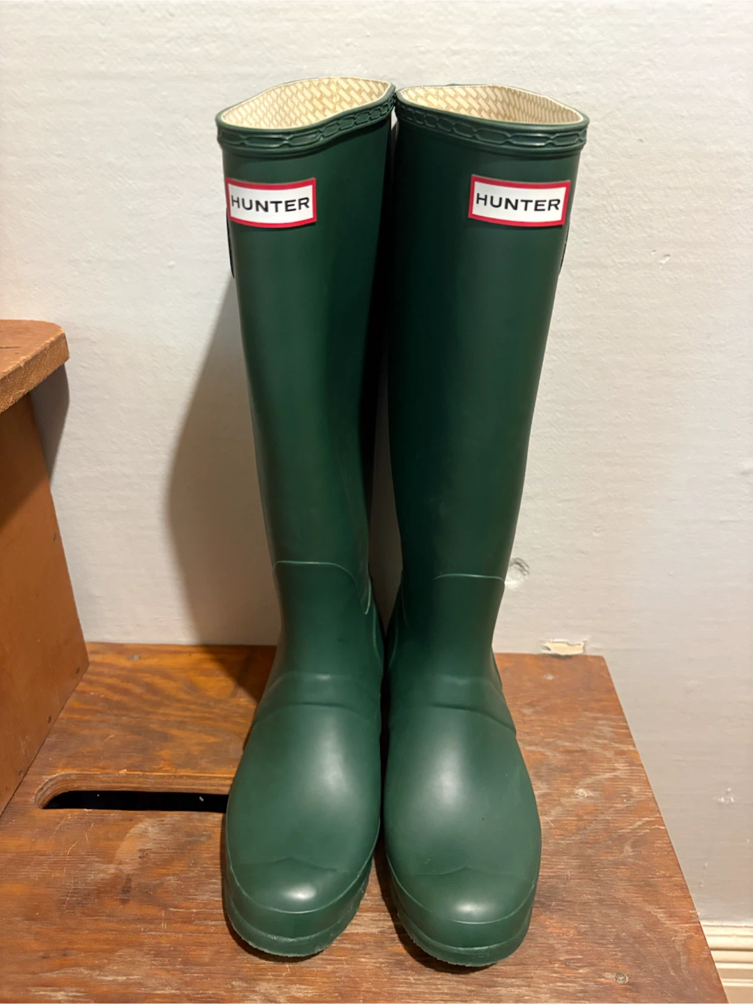 Hunter Green Tall Rain Boots