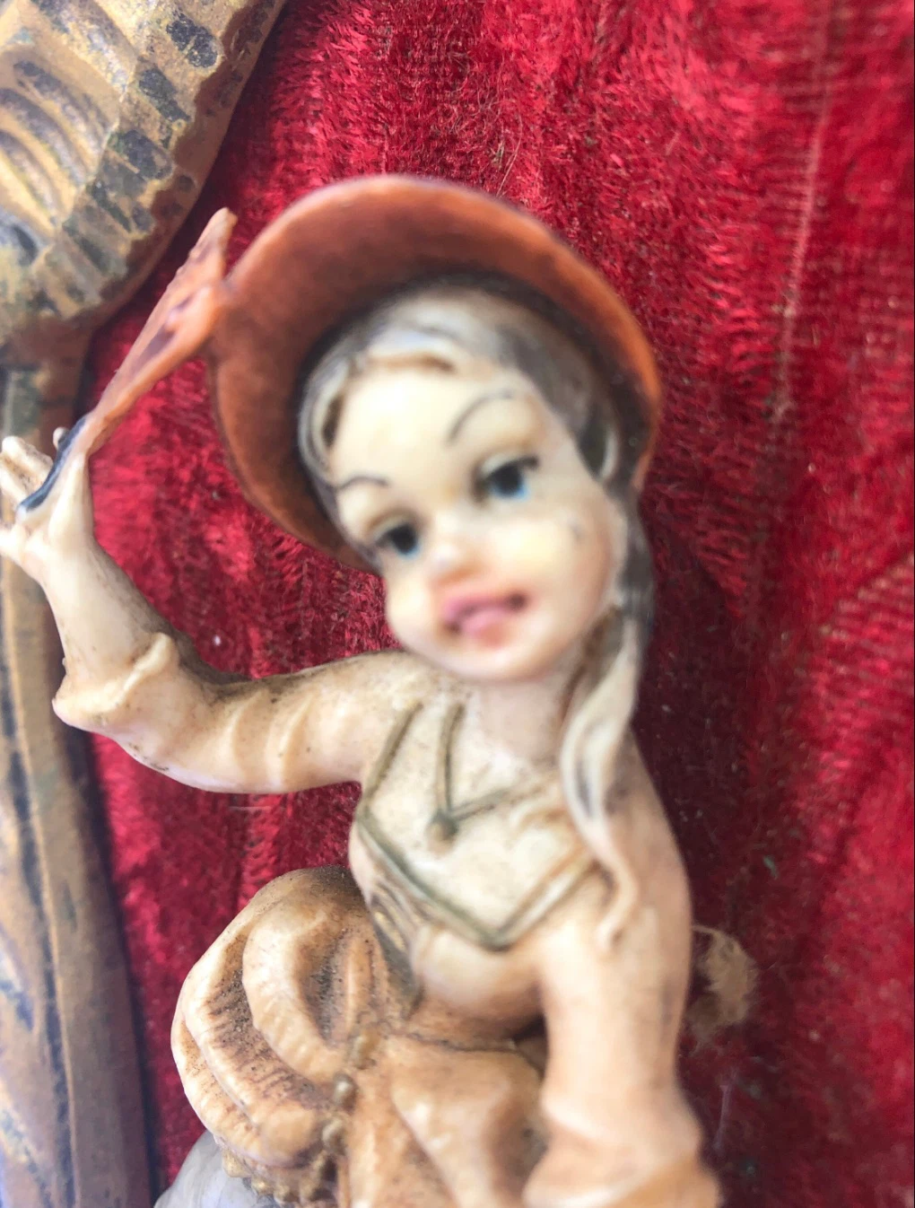 Vintage Italian Baroque Fontanini Depose Victorian Lady Wall Art - photo 5
