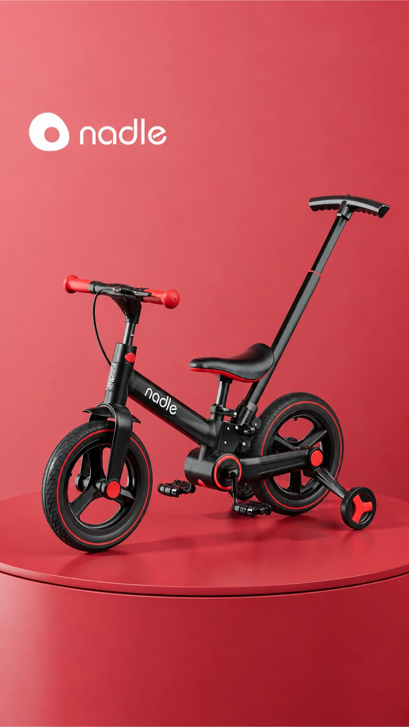 Nadle 5-in-1 Kids Balance Bike Trike