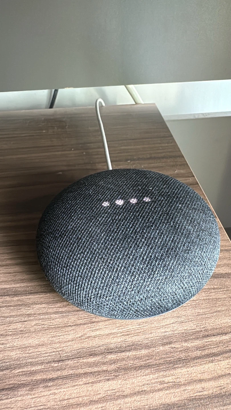 Google Home Mini Smart Speaker, Chalk