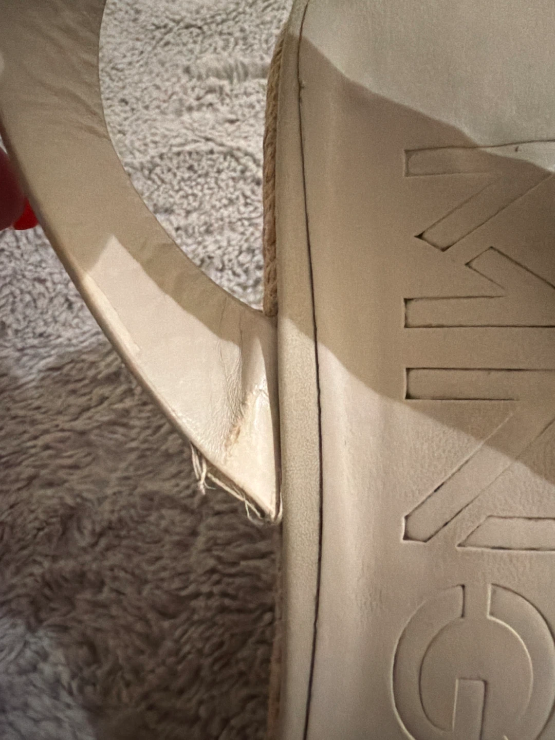 MNG Beige Espadrille Wedge Sandals - photo 3