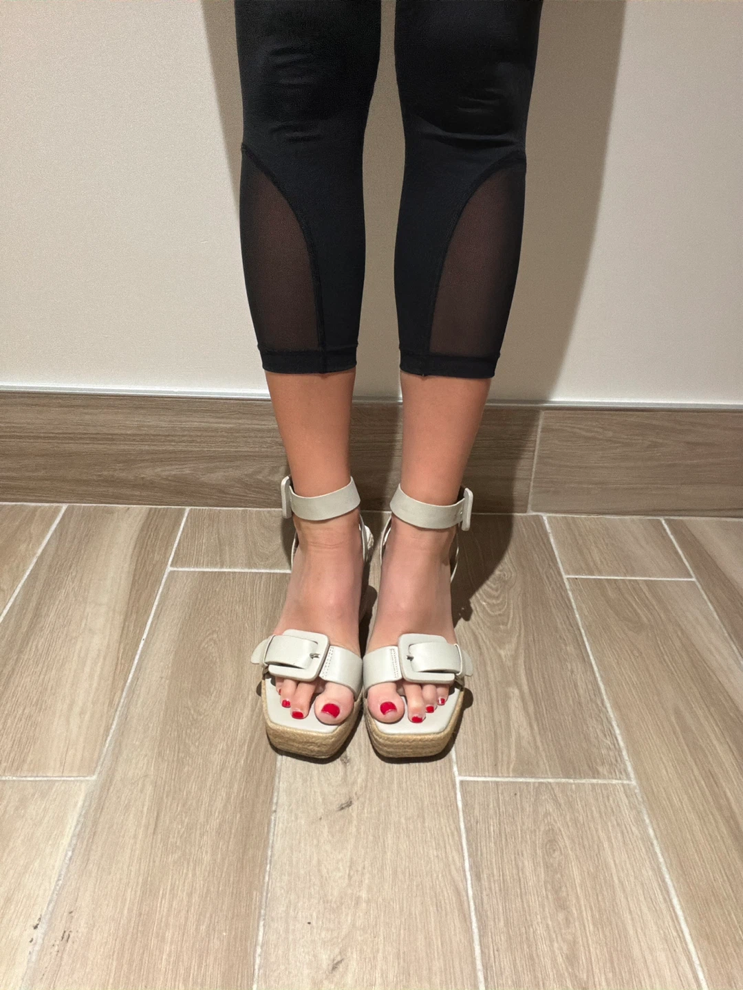 MNG Beige Espadrille Wedge Sandals - photo 5