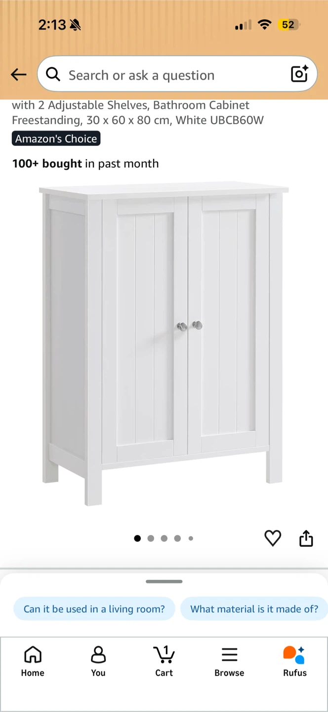 White storage cabinet - photo 3