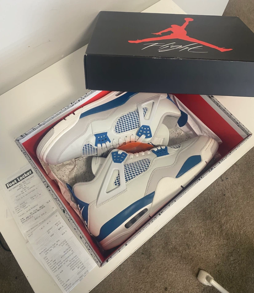 Jordan 4 Retro 'Military Blue (2024)' (US 13M)