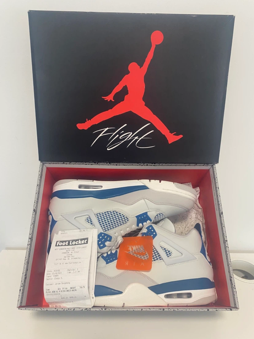 Jordan 4 Retro 'Military Blue (2024)' (US 13M) - photo 3