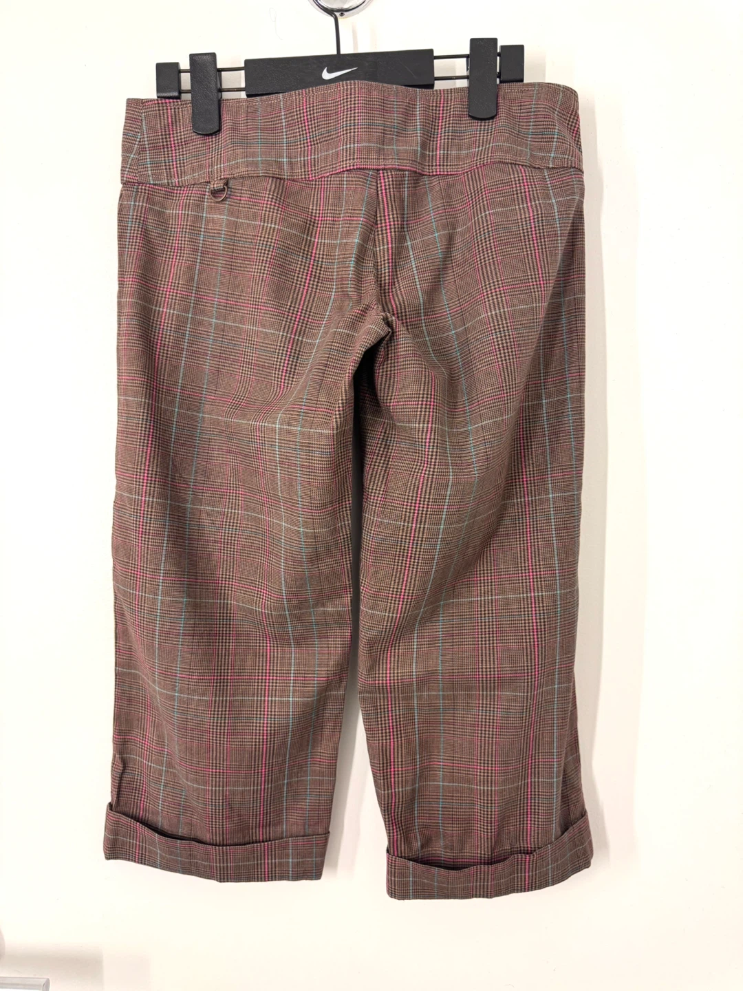 BCBG Plaid Cropped Pants with Chain Detail - photo 3