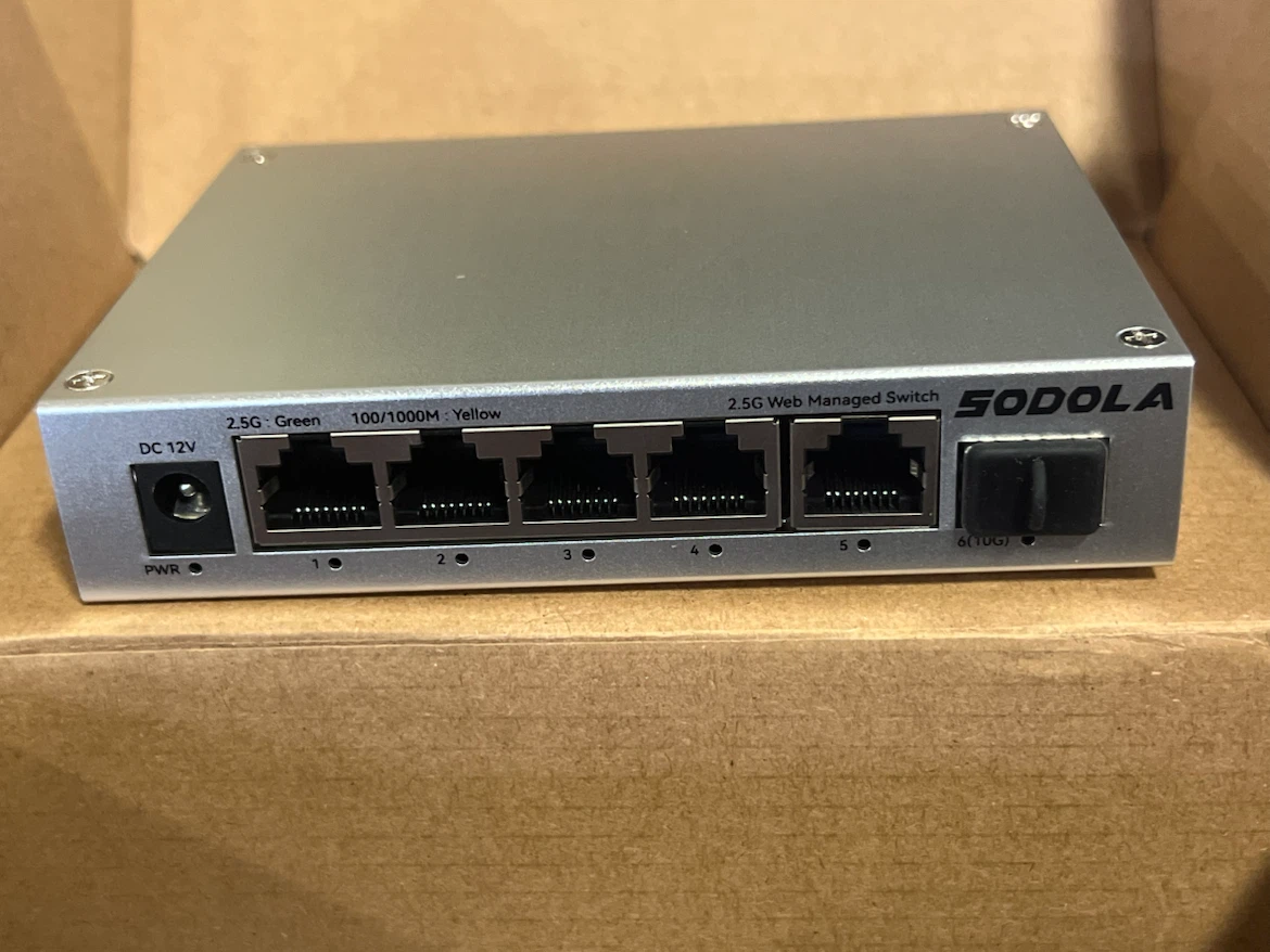 SODOLA 6 Port 2.5Gb Smart Web Ethernet Switch - photo 2