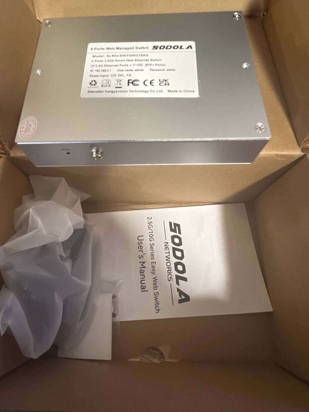 SODOLA 6 Port 2.5Gb Smart Web Ethernet Switch - photo 5