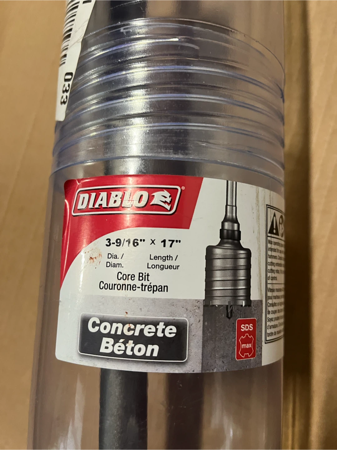 🇩🇪 NEW Diablo SDS MAX 3-9/16" x 17" Core Bit for Concrete - photo 2