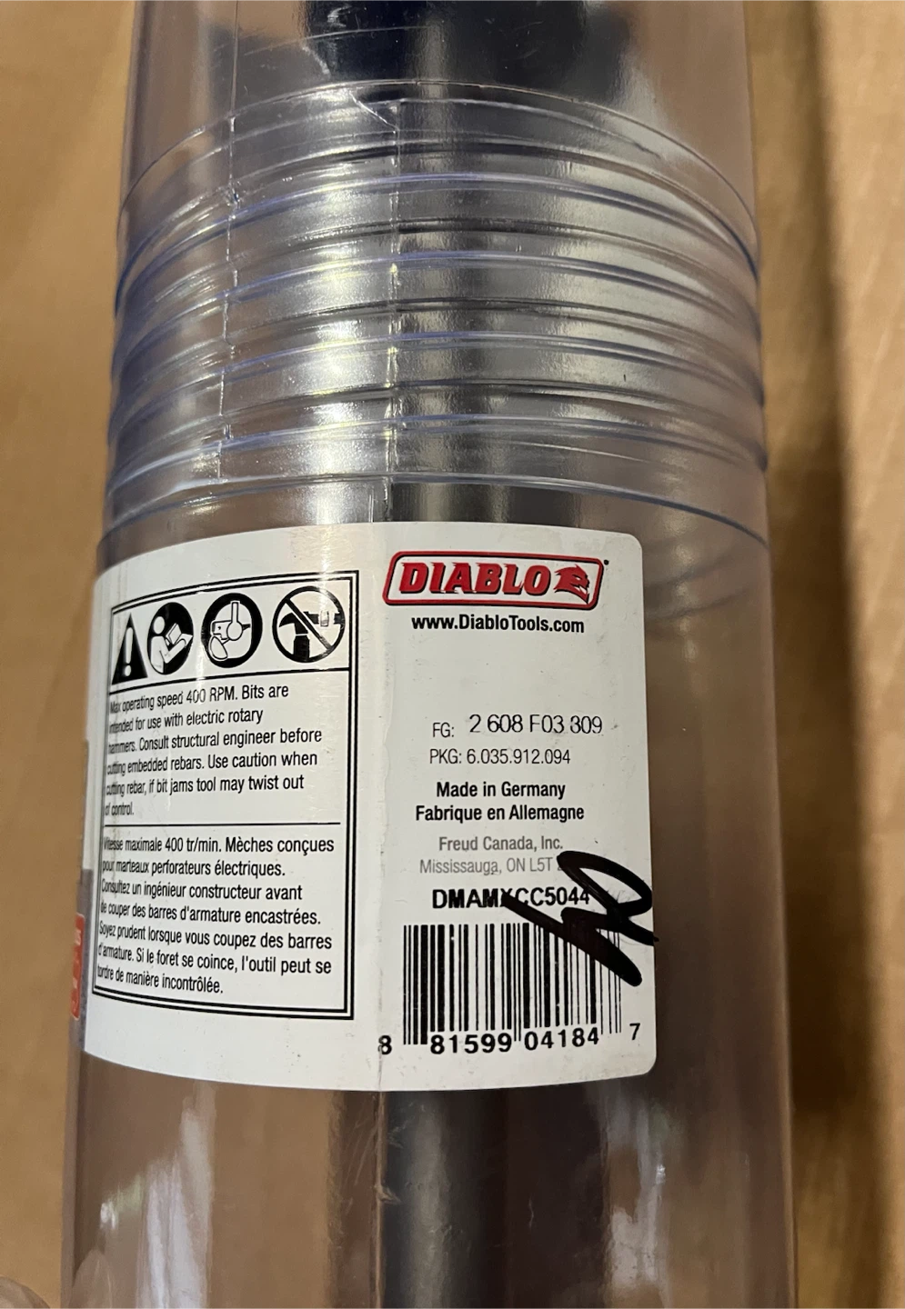 🇩🇪 NEW Diablo SDS MAX 3-9/16" x 17" Core Bit for Concrete - photo 4