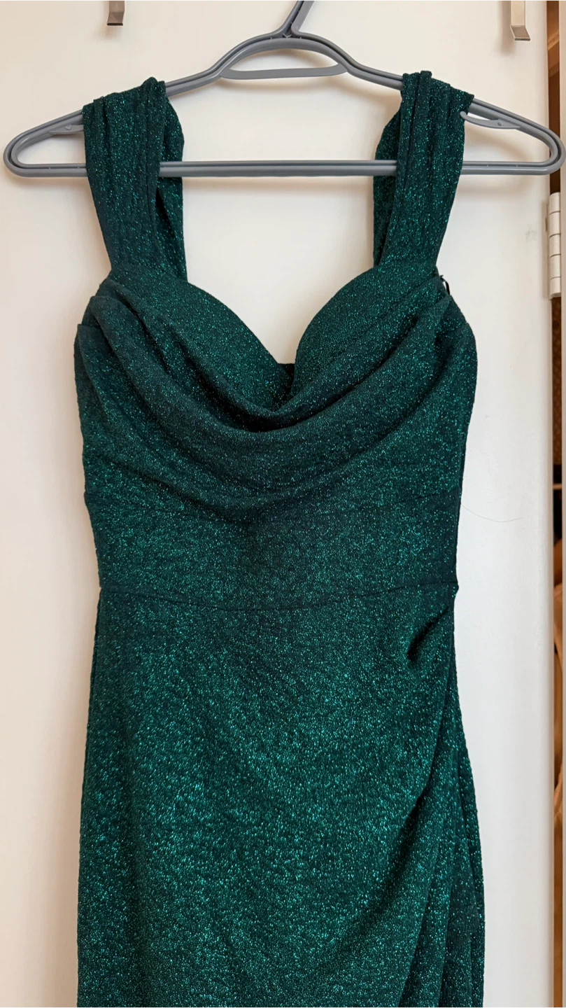 Emerald Green Sparkly Gown