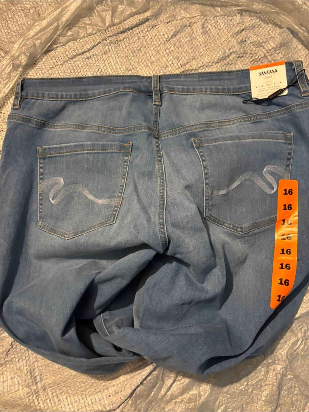 Santana Jeans Women's Mid Rise Straight Leg Capri Jeans Size 16 - photo 2