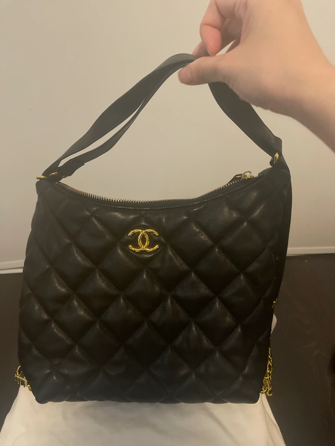 CHANEL Beauté GWP Black Quilted Shoulder Bag/backpack