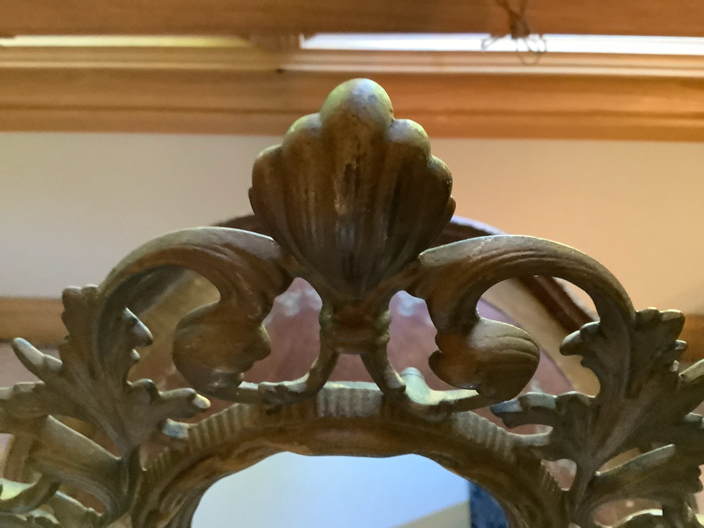 Vt Ornate Victorian Style Cast Metal Vanity Mirror 🐞 - photo 2