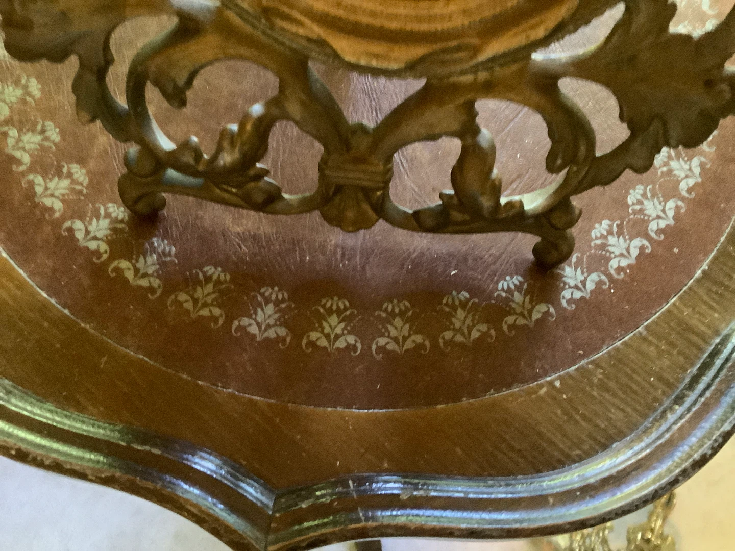 Vt Ornate Victorian Style Cast Metal Vanity Mirror 🐞 - photo 4