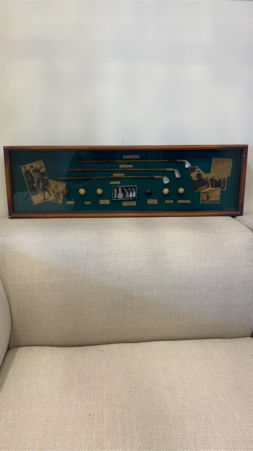 Framed History of Golf-Evolution of Irons & Balls in Shadow Box - photo 4