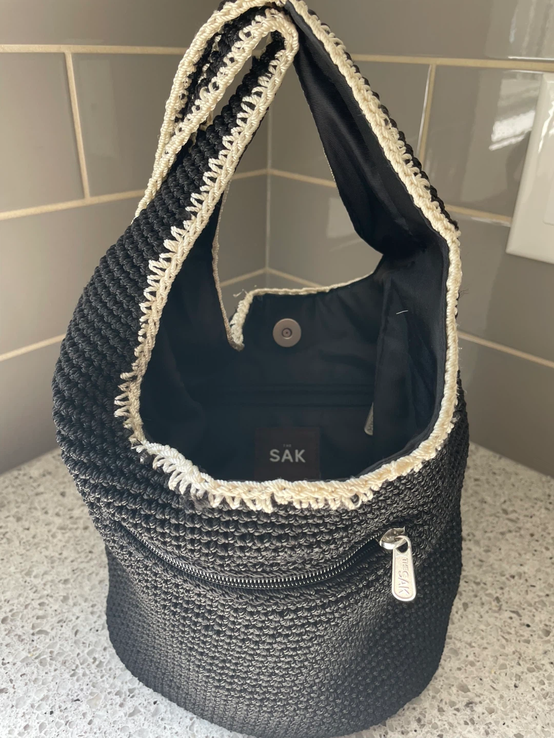 SAK Crochet Shoulder Bag