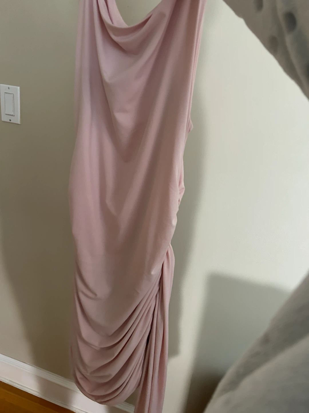 Dynamite Pink Ruched Midi Dress - photo 2