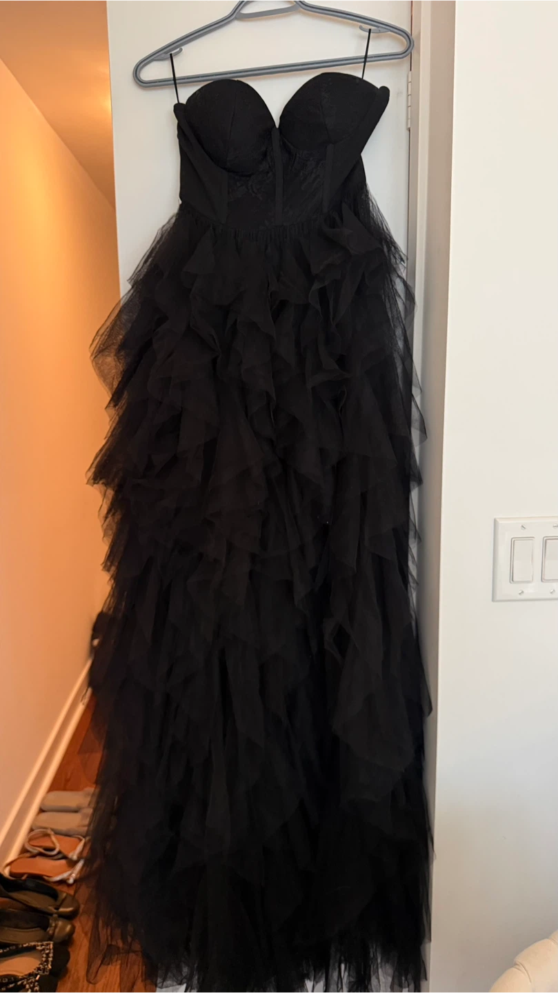 Black Strapless Dress