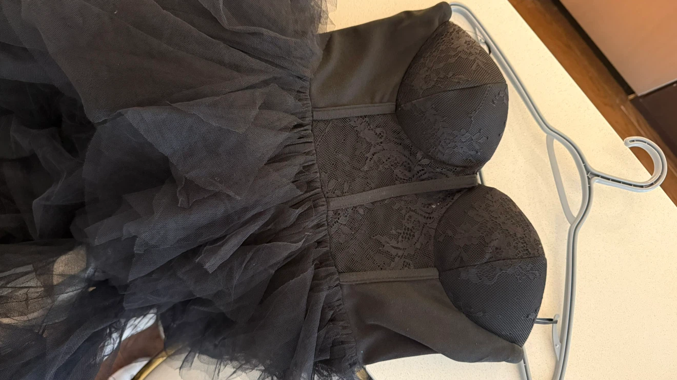 Black Strapless Dress - photo 2
