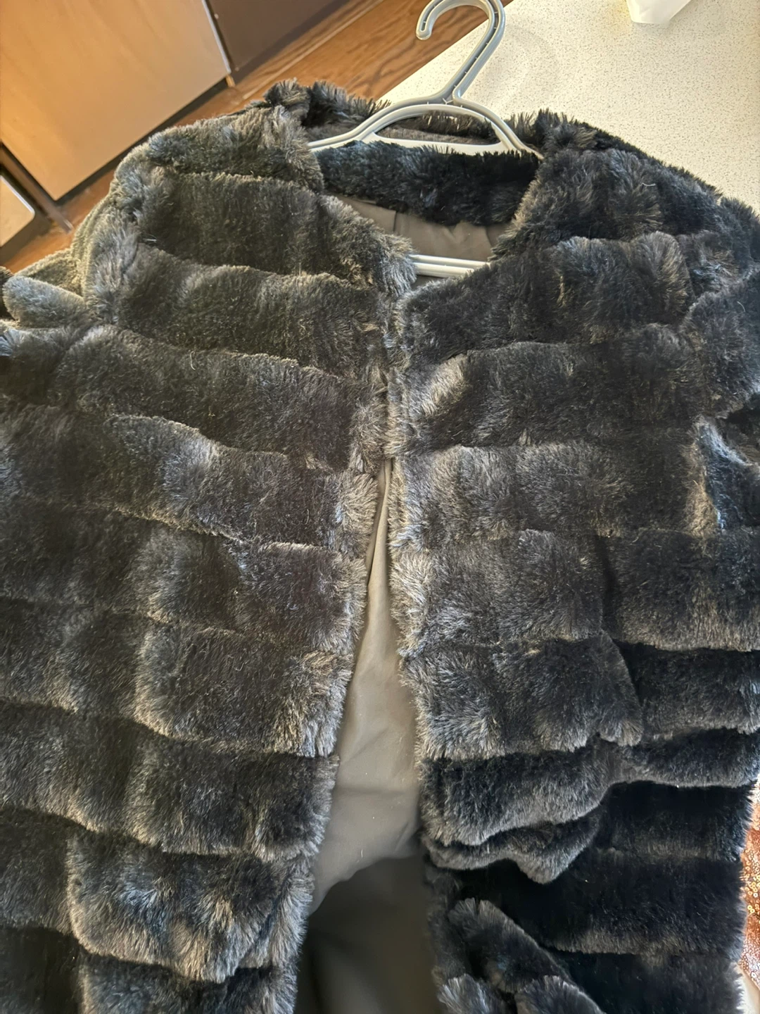 Black Faux Fur Jacket - photo 3