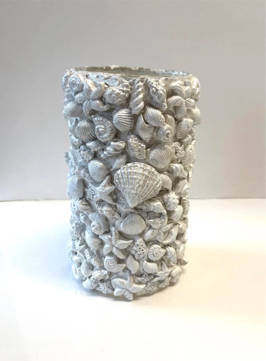 Coastal Seashell handmade Vase