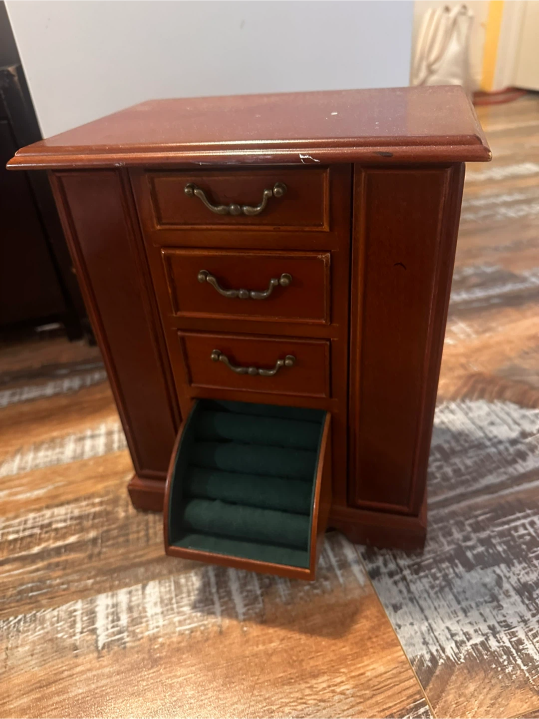 Wooden Jewelry Box with Drawers and Compartments - photo 4