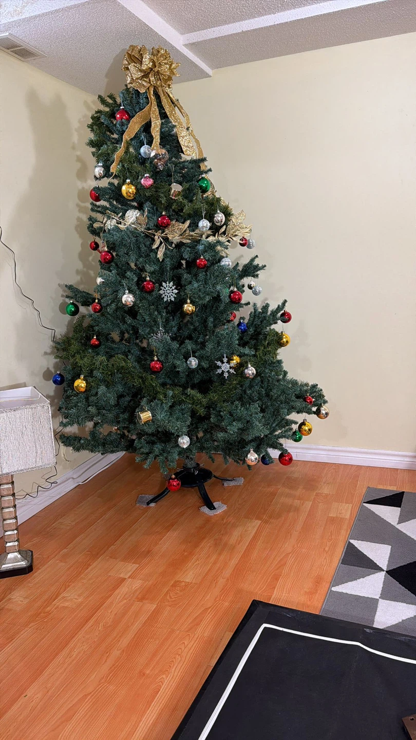 Artificial Christmas Tree with Ornaments