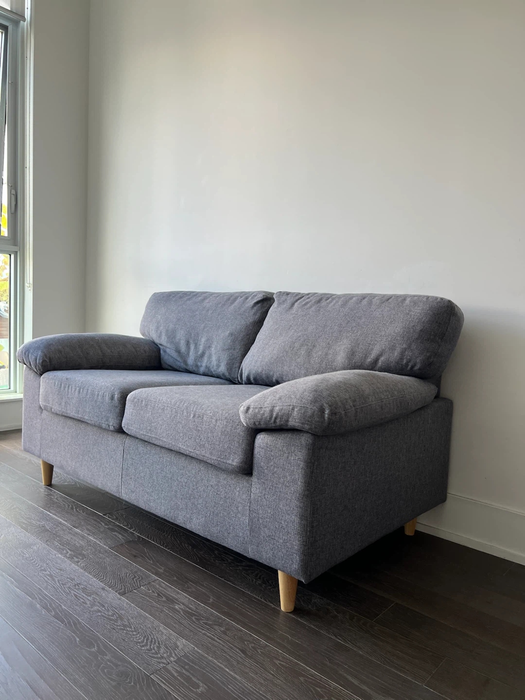 JYSK GEDVED 2-Seater Loveseat – Dark Grey - photo 2