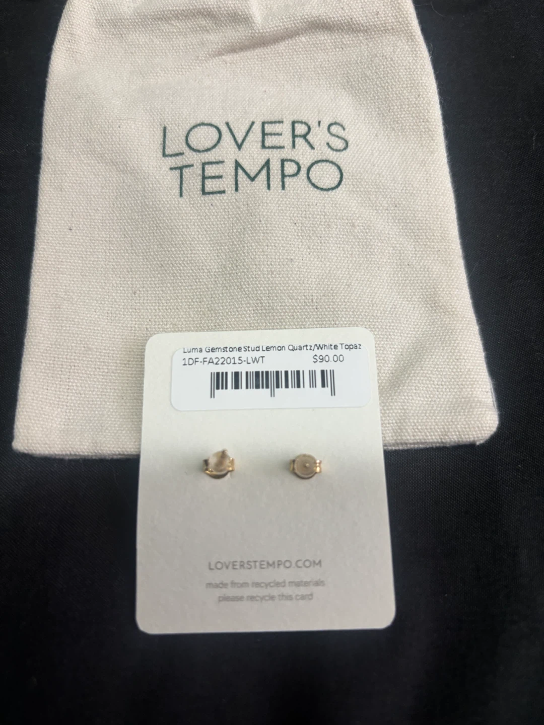 Lover's Tempo Luma Gemstone Stud Earrings - photo 2