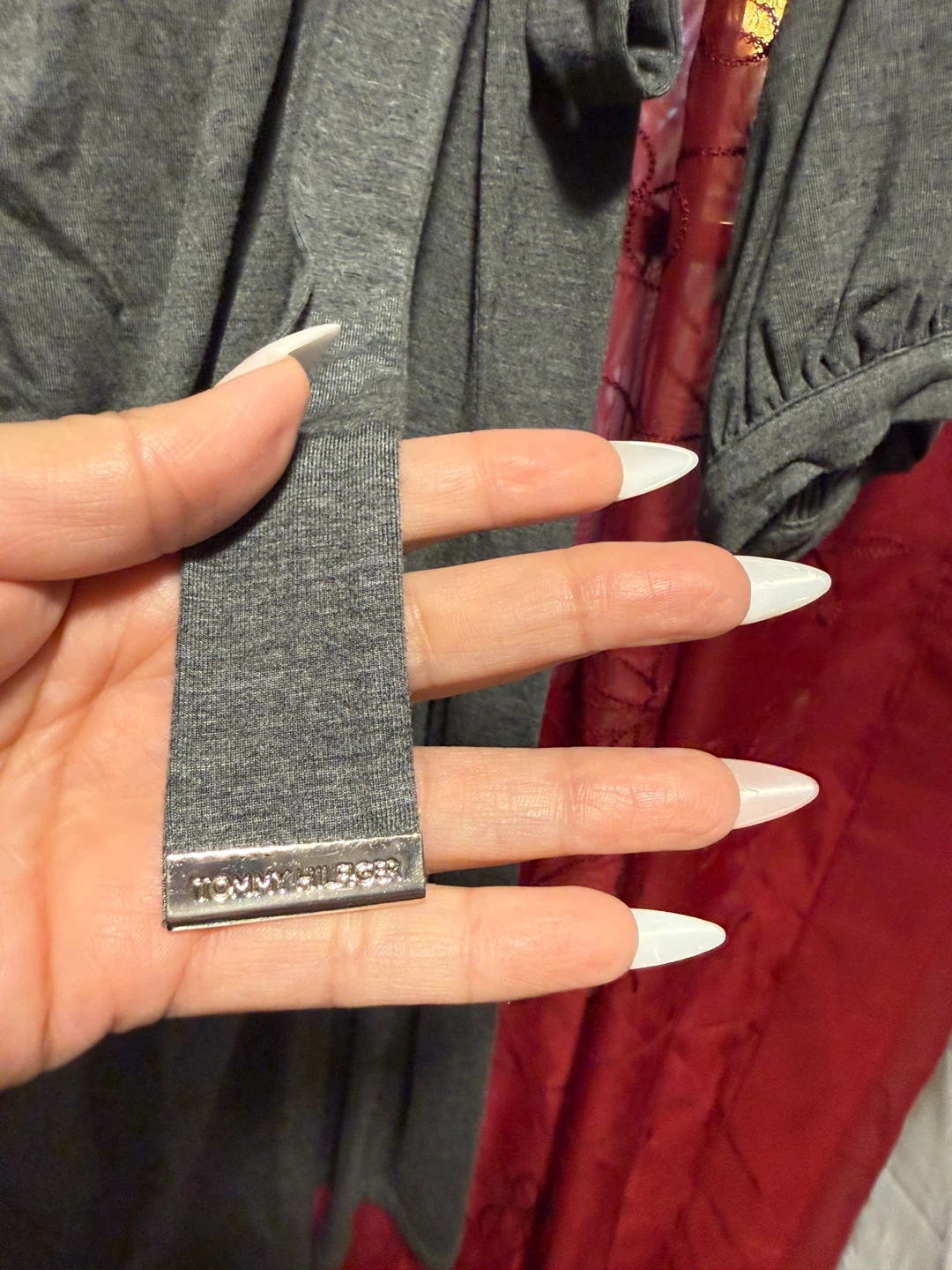 Tommy Hilfiger Grey Wrap Dress Size 6 - photo 3