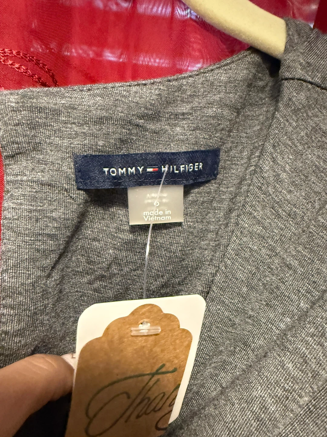Tommy Hilfiger Grey Wrap Dress Size 6 - photo 4