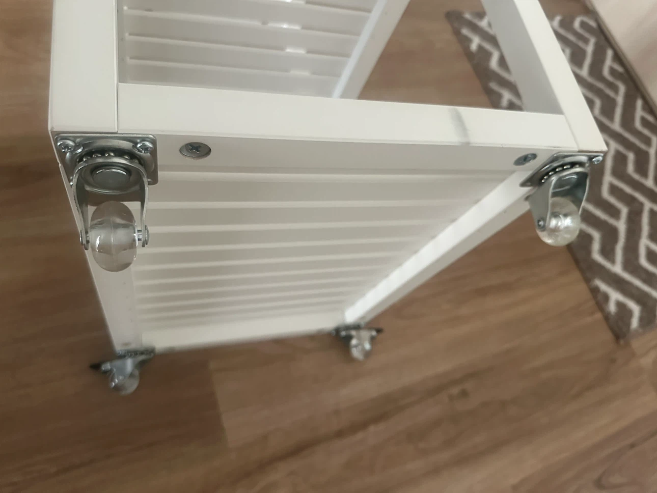 White Rolling Utility Cart - photo 2