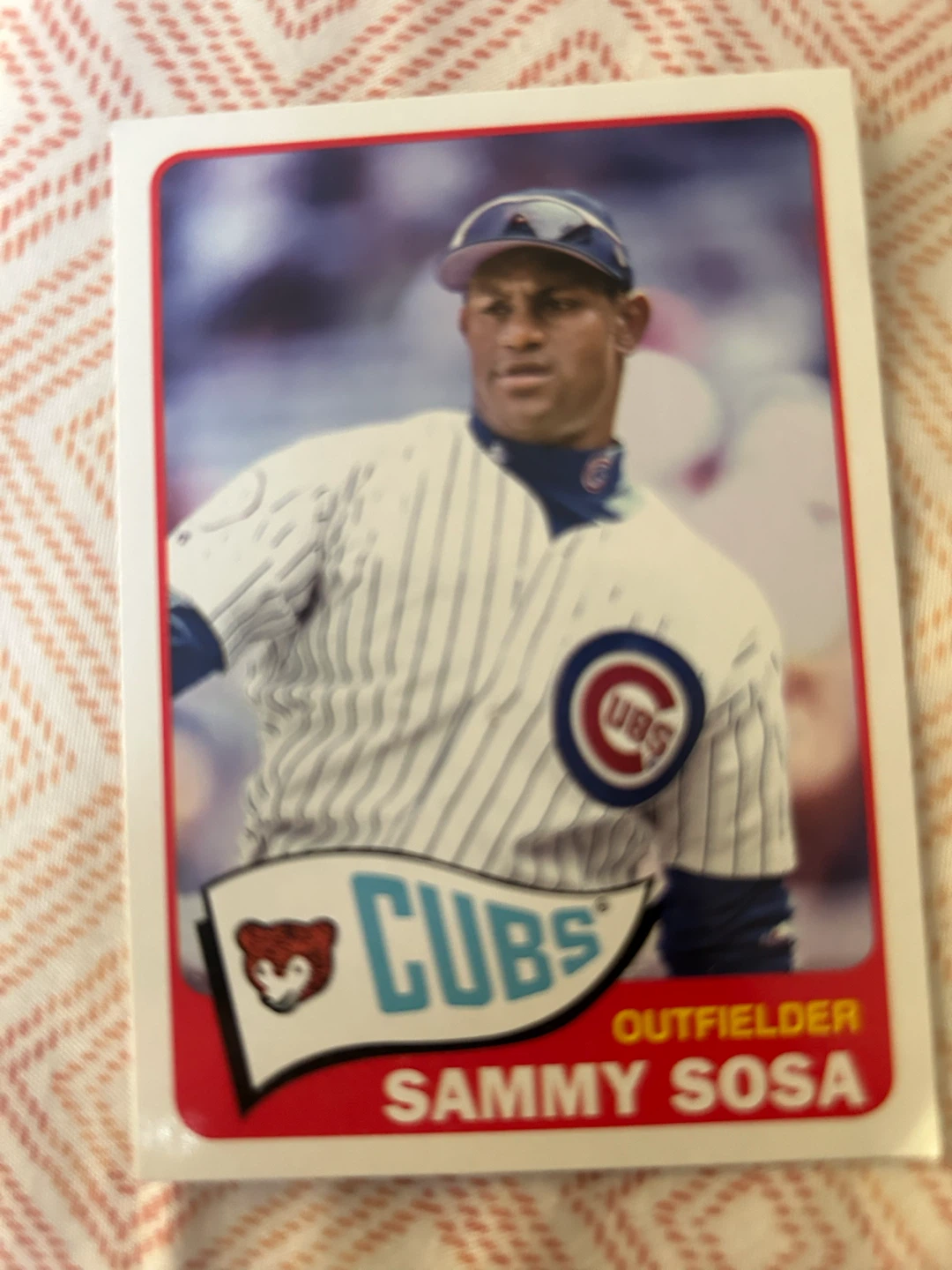 Sammy Sosa Chicago Cubs Baseball Card