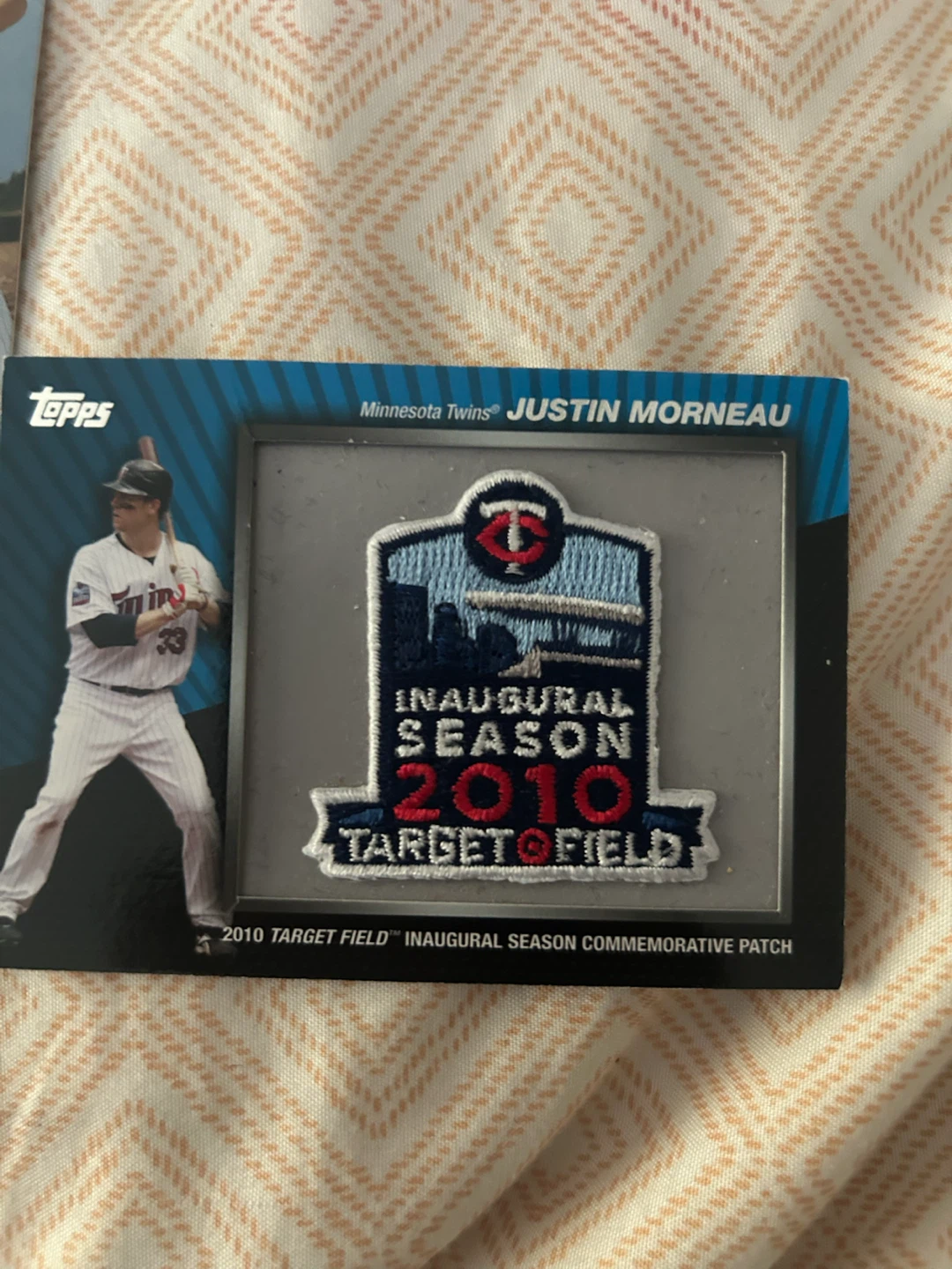 Topps Minnesota Twins Justin Morneau 2010 Target Field Patch