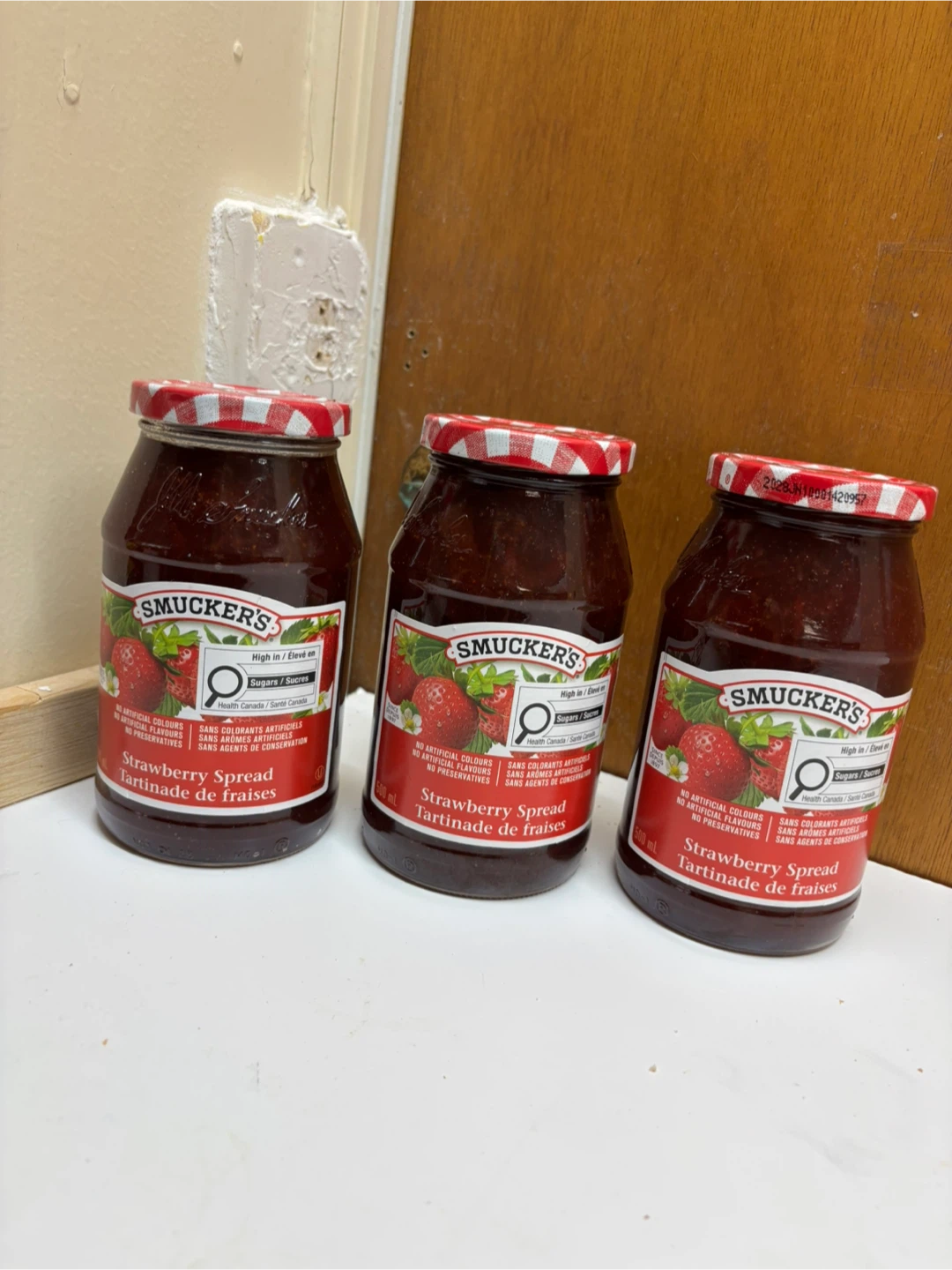 3x Strawberry Spread jam 500ml Jars (3 Pack)