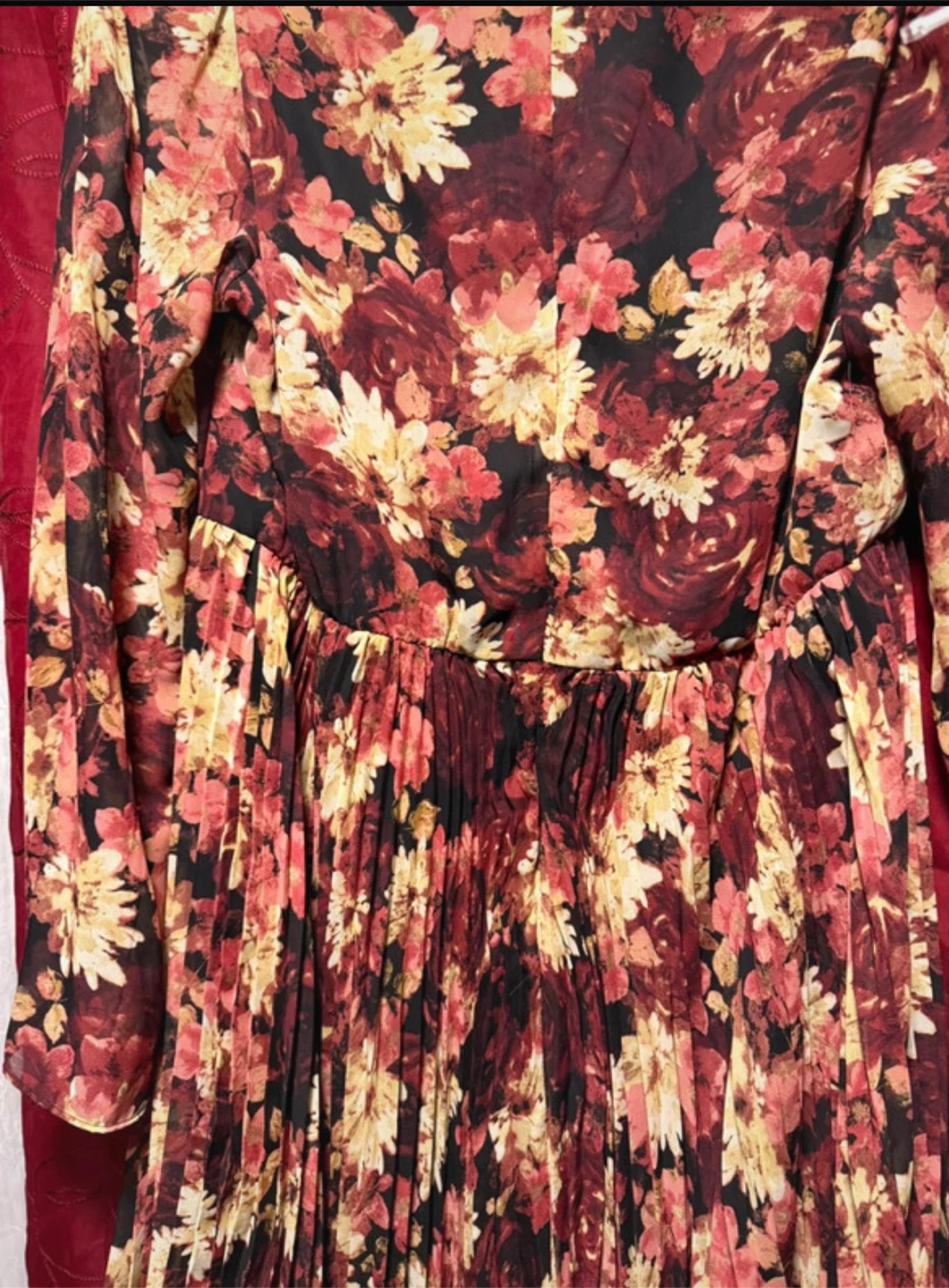 Taylor Floral Pleated Midi Dress - photo 4