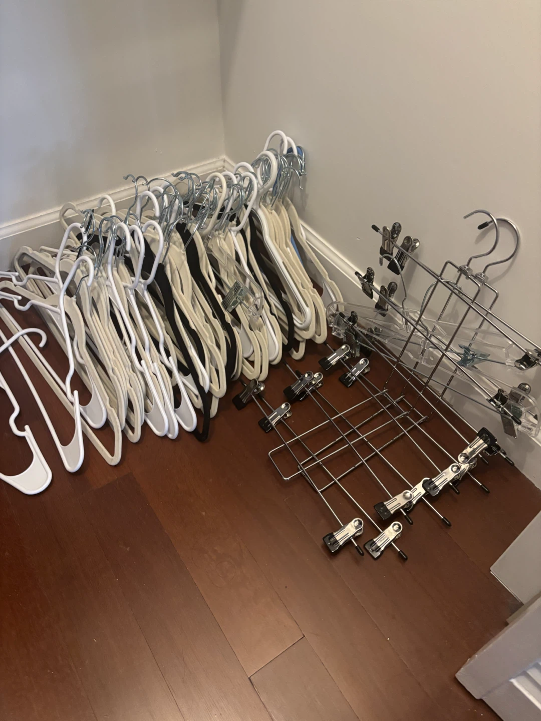 Lots of Hangers and 5 Pant Hangers