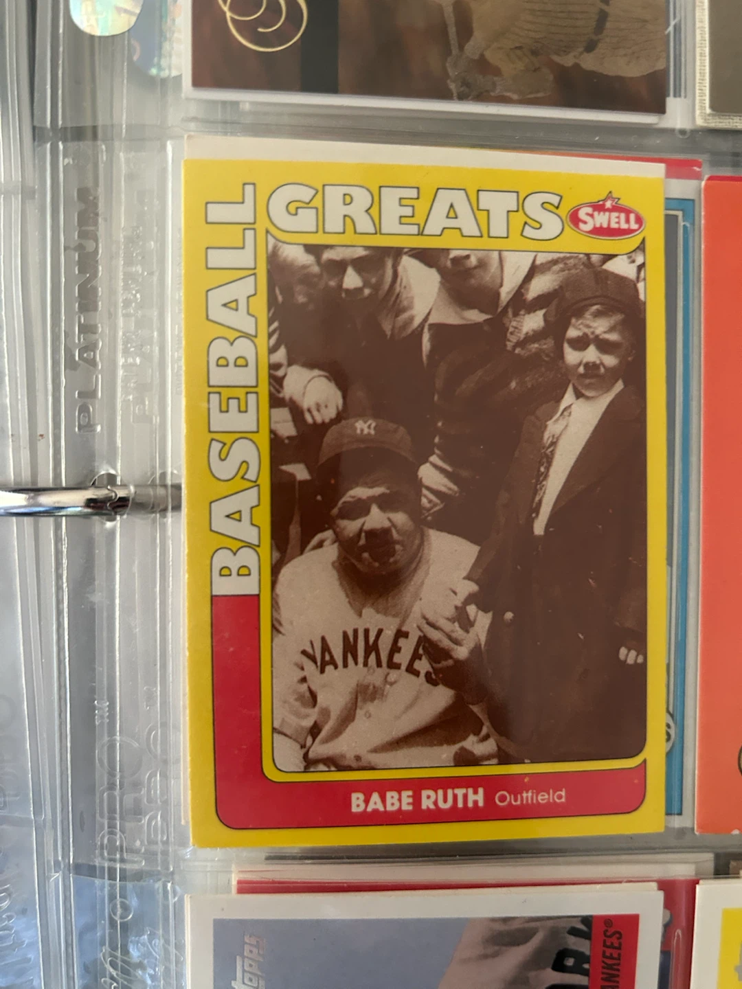 Swell Baseball Card - Babe Ruth