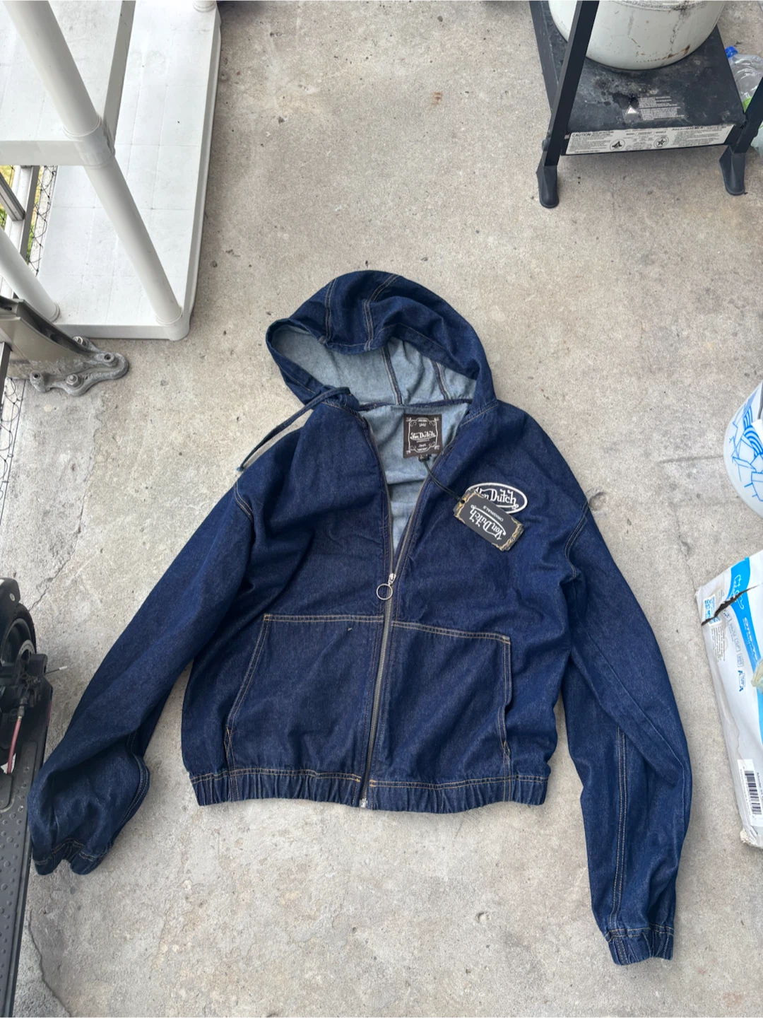 Von Dutch Denim Hooded Jacket