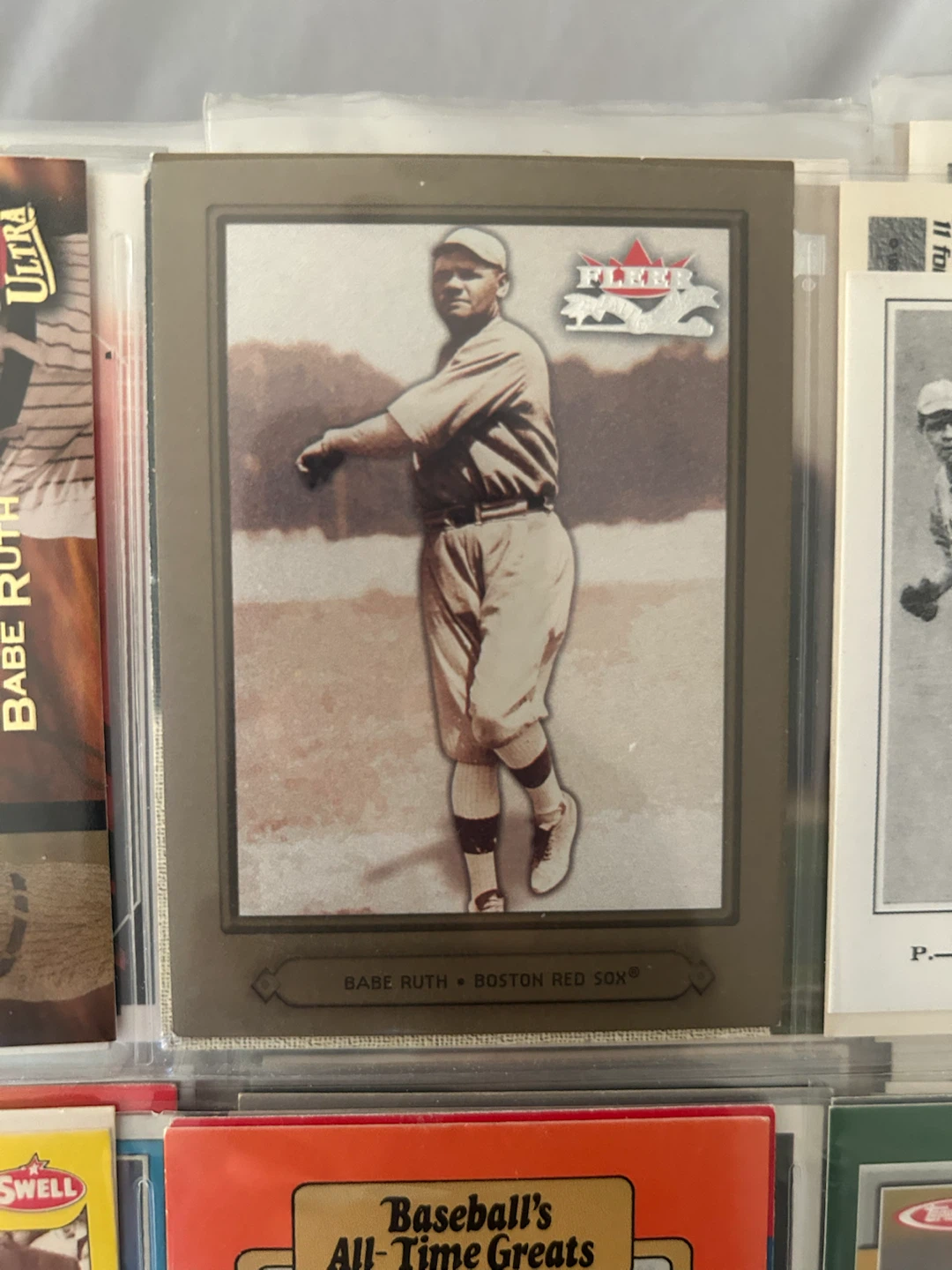 Babe Ruth Boston Red Sox Fleer Baseball Card