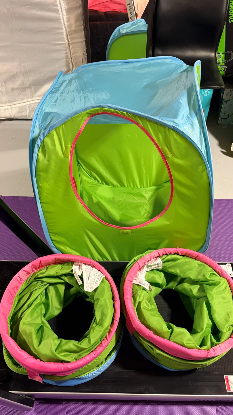 Ikea play set and pink twin size bed tent - photo 2
