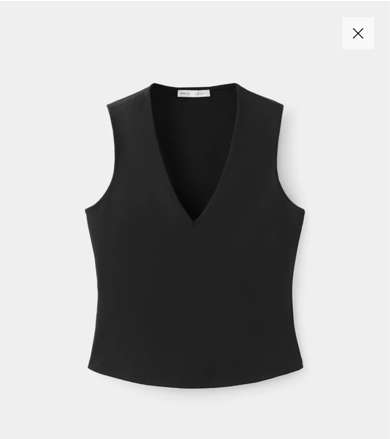 MNG Black Sleeveless V-Neck Top - photo 2