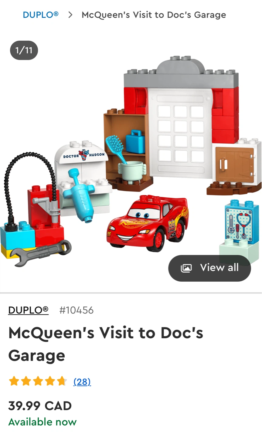 BRAND NEW!!!  LEGO Duplo McQueen's Visit to Doc's Garage 10456 - photo 2