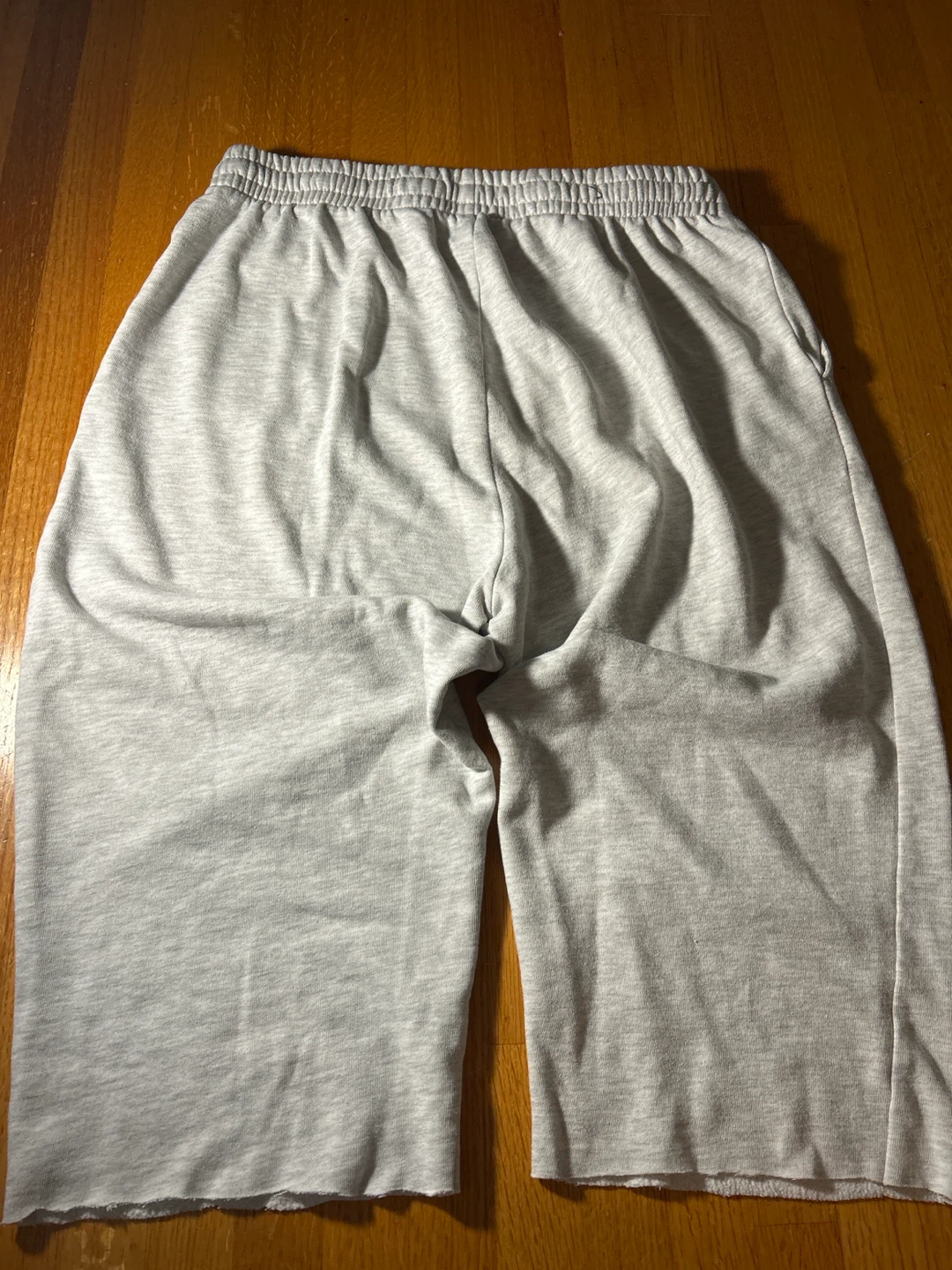 Light Grey 3/4 Sweat Shorts - photo 2