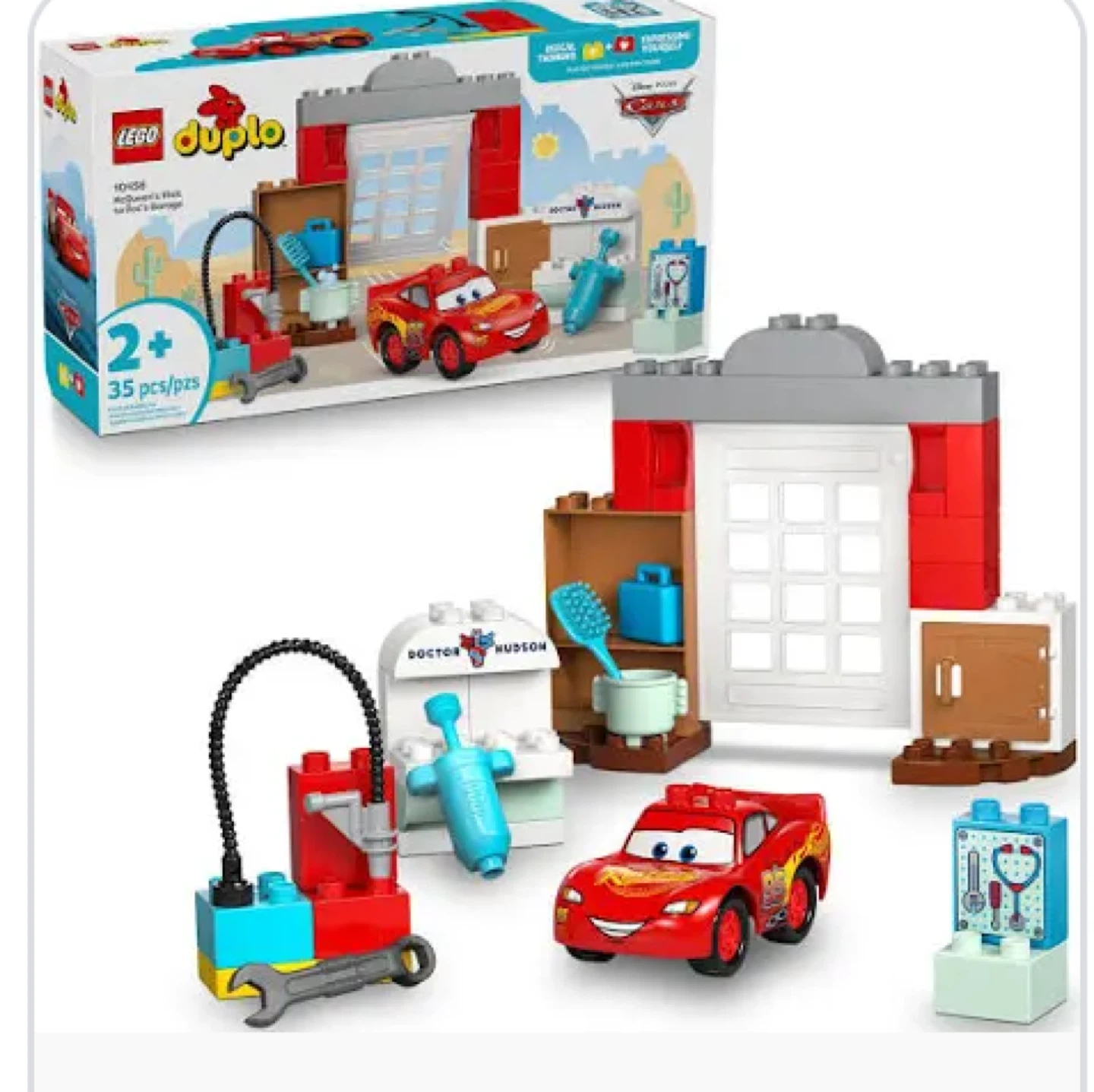 BRAND NEW!!!  LEGO Duplo McQueen's Visit to Doc's Garage 10456