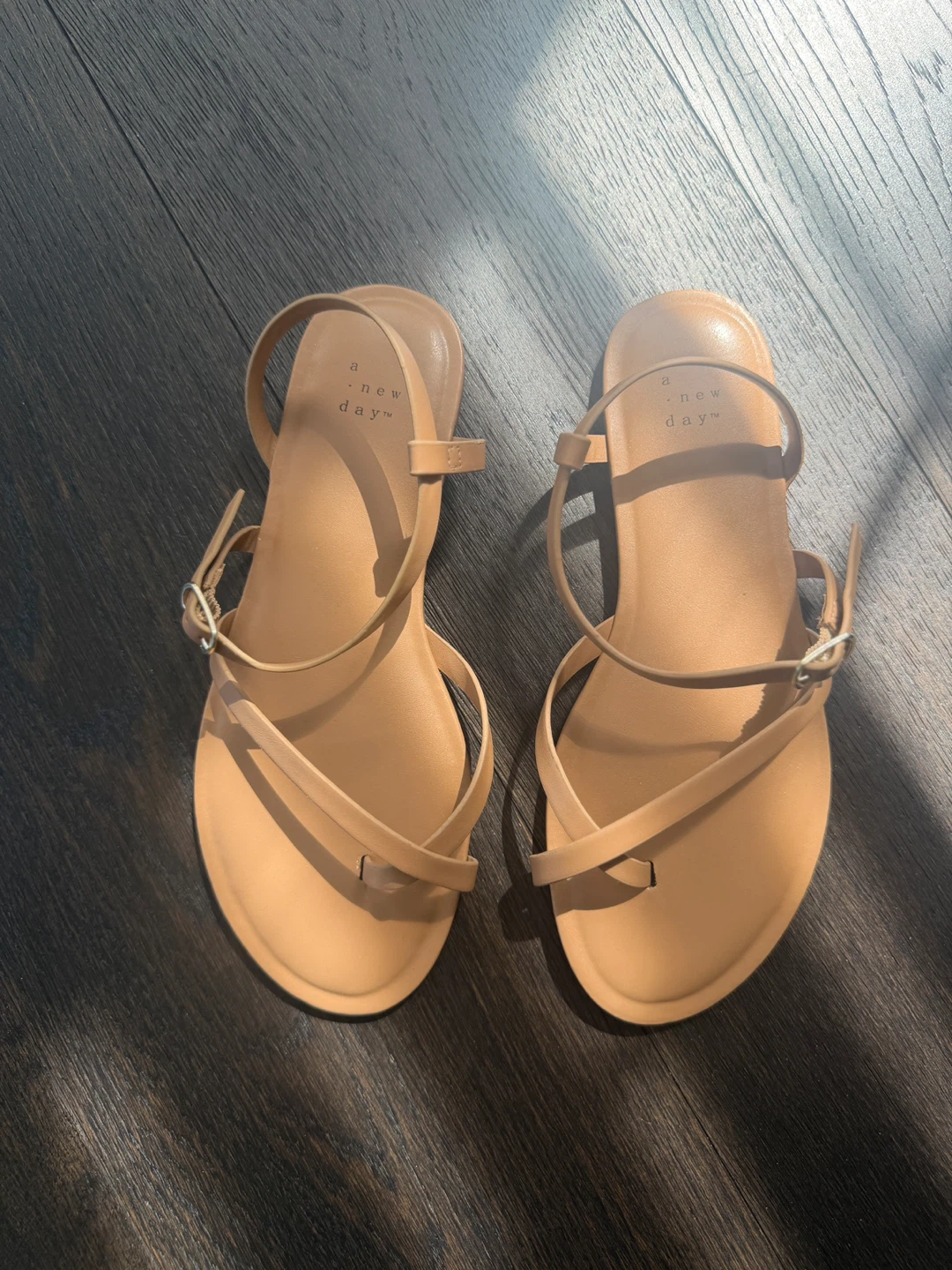 Tan Strappy Flat Sandals - photo 2