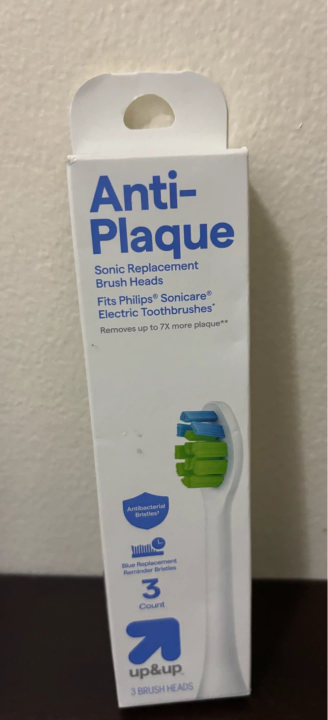 NEW-CLEARANCE-Up & Up Anti-Plaque Sonic Replacement Brush Heads