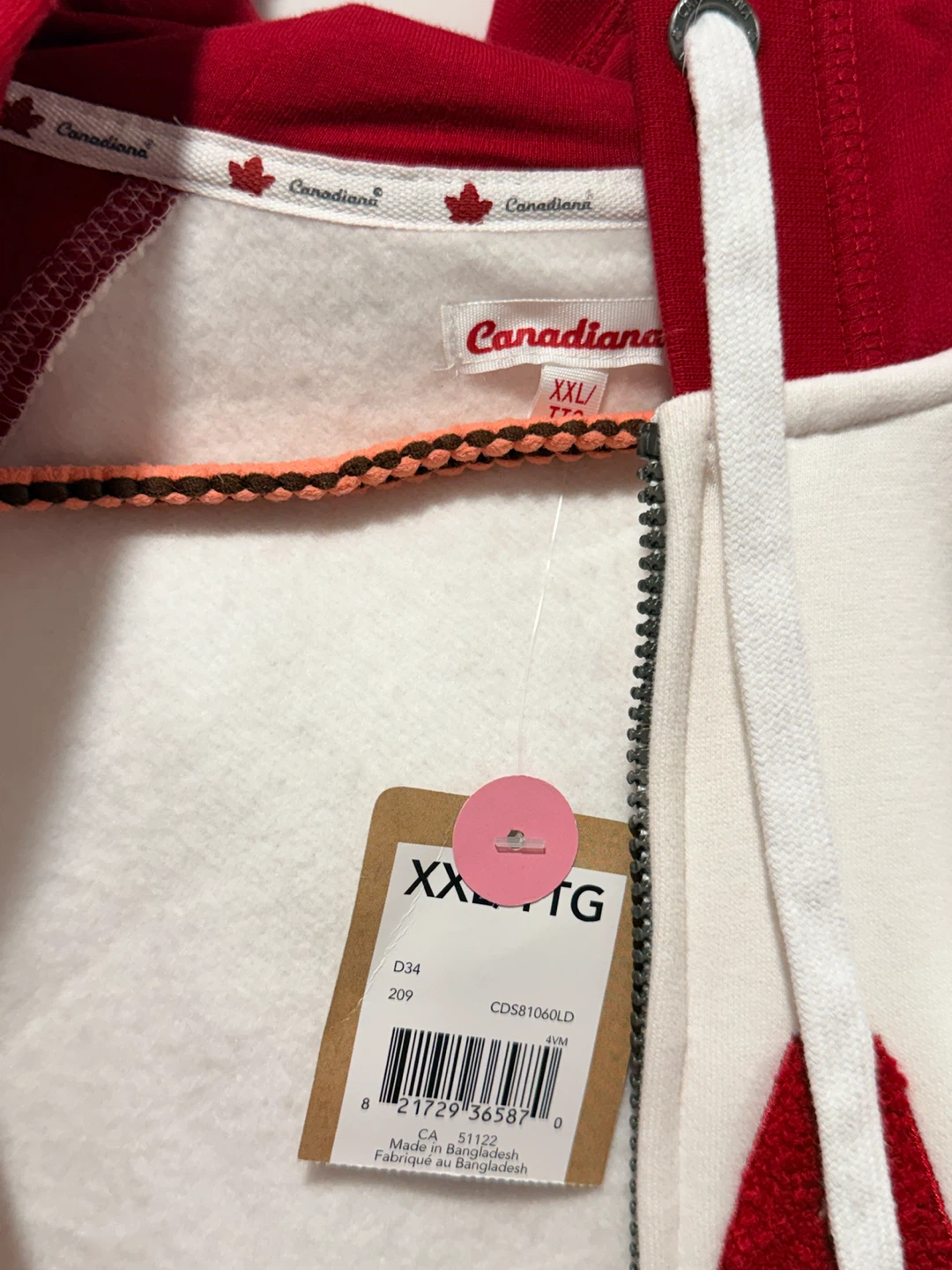 Canadiana Canada Full Zip Hoodie XX-Large