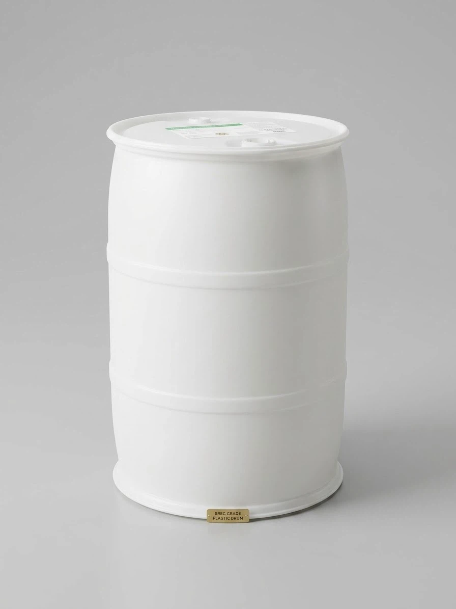 White Plastic Drum
